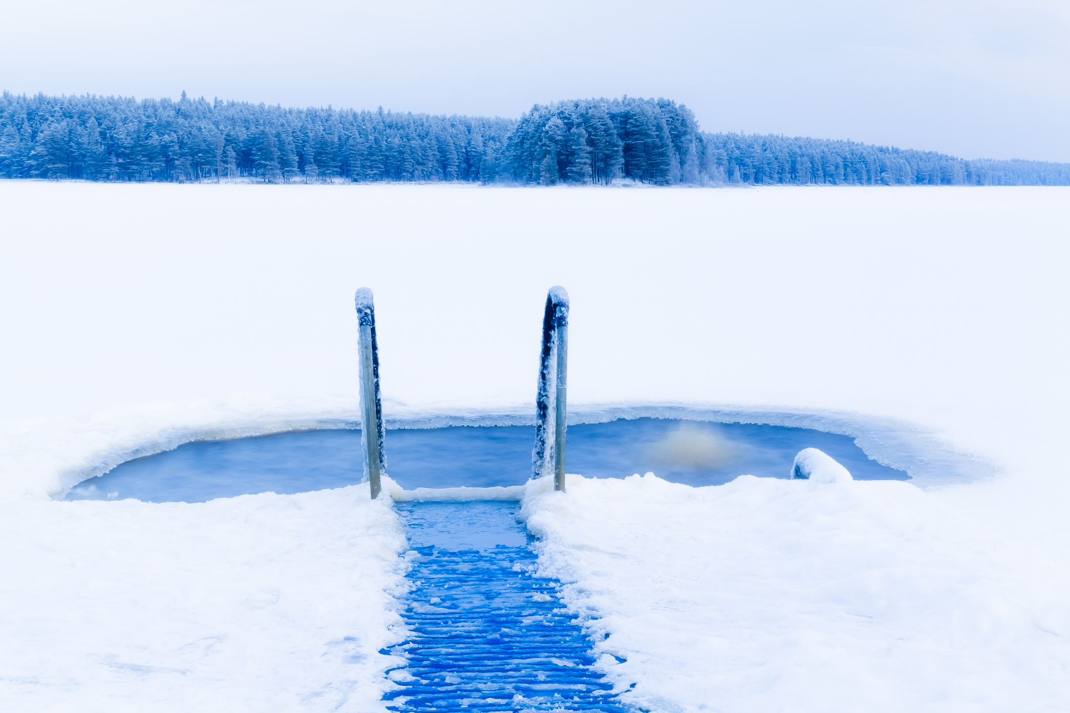 Ice swimming place from Kuhmo, Finland.